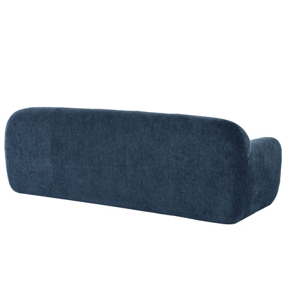 Divano a 3 posti in tessuto ciniglia largo 85,8 cm, design a compressione completa in spugna, con schiuma senza polvere, molle insacchettate per un comfort extra