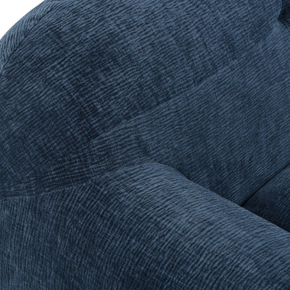 Divano a 3 posti in tessuto ciniglia largo 85,8 cm, design a compressione completa in spugna, con schiuma senza polvere, molle insacchettate per un comfort extra