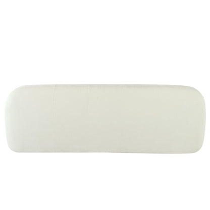 Divano a 3 posti in tessuto ciniglia largo 85,8 cm, design a compressione completa in spugna, con schiuma senza polvere, molle insacchettate per un comfort extra