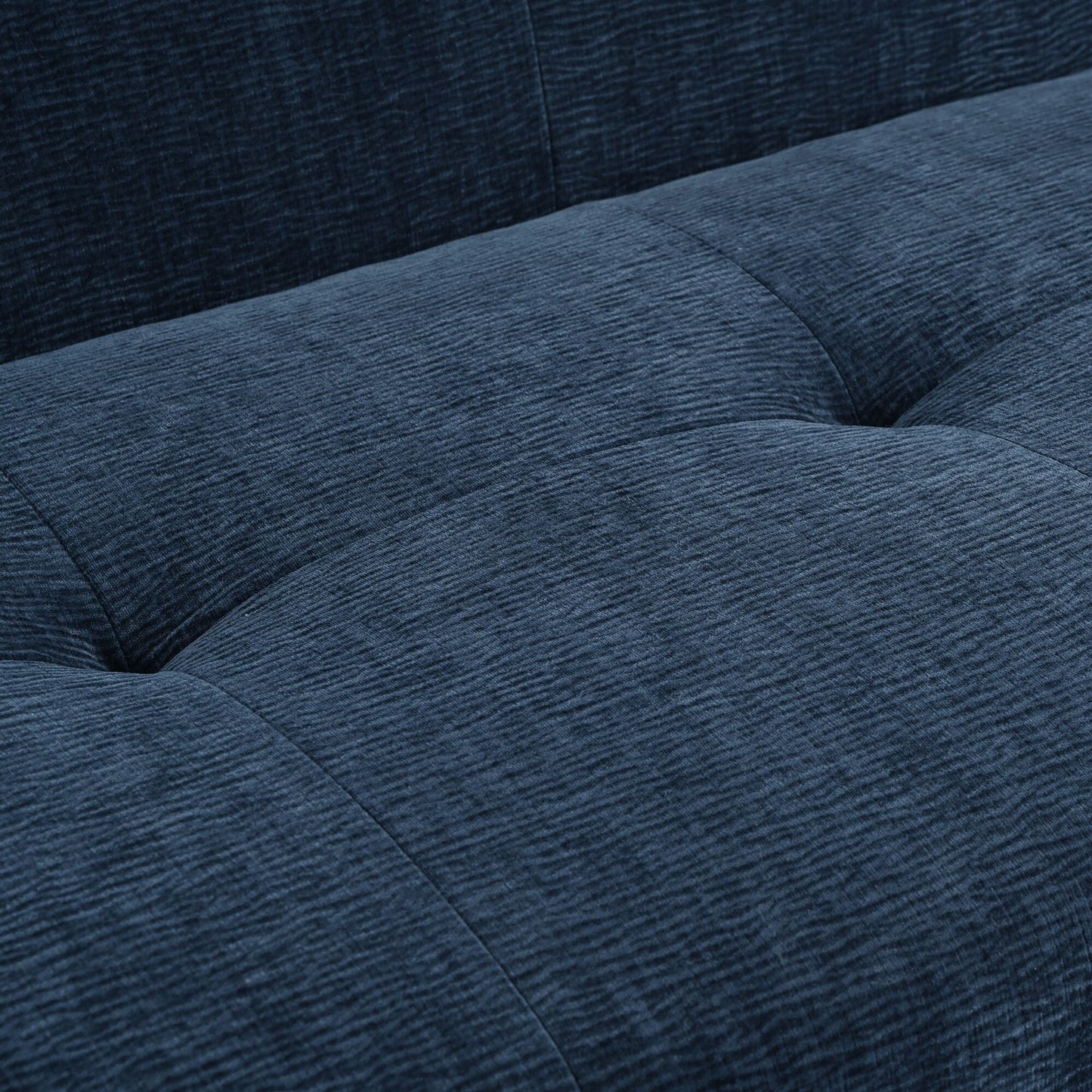 Divano a 3 posti in tessuto ciniglia largo 85,8 cm, design a compressione completa in spugna, con schiuma senza polvere, molle insacchettate per un comfort extra