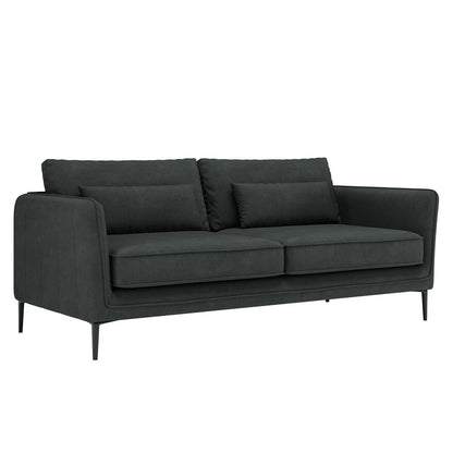 86.61Divano moderno minimalista antigraffio e impermeabile, grigio scuro