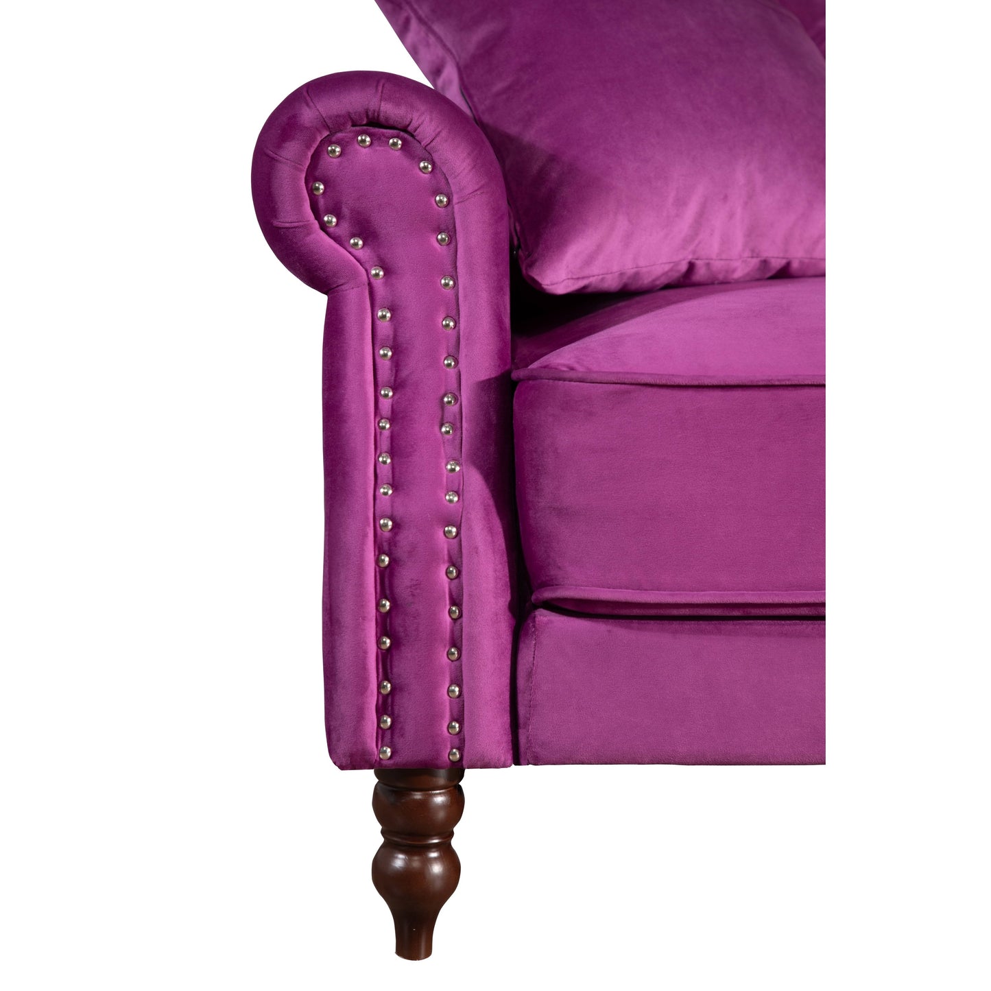 Divano letto futon convertibile in velluto da 87,8''