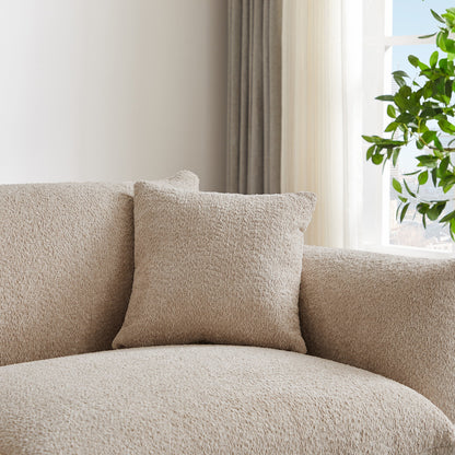 Divano a due posti oversize da 87'' con gambe in metallo, struttura in legno massello, 2 cuscini, morbido e resistente