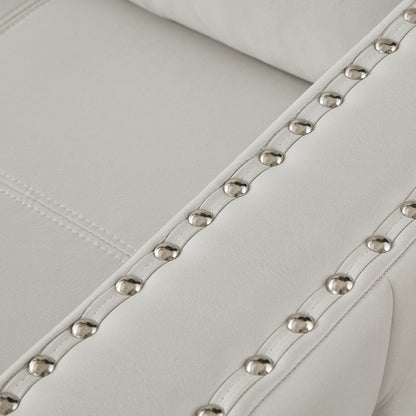Divano letto trasformabile in microfibra da 88'' a 3 posti con chaise longue contenitore, letto estraibile, cuscino in spugna di alta qualità