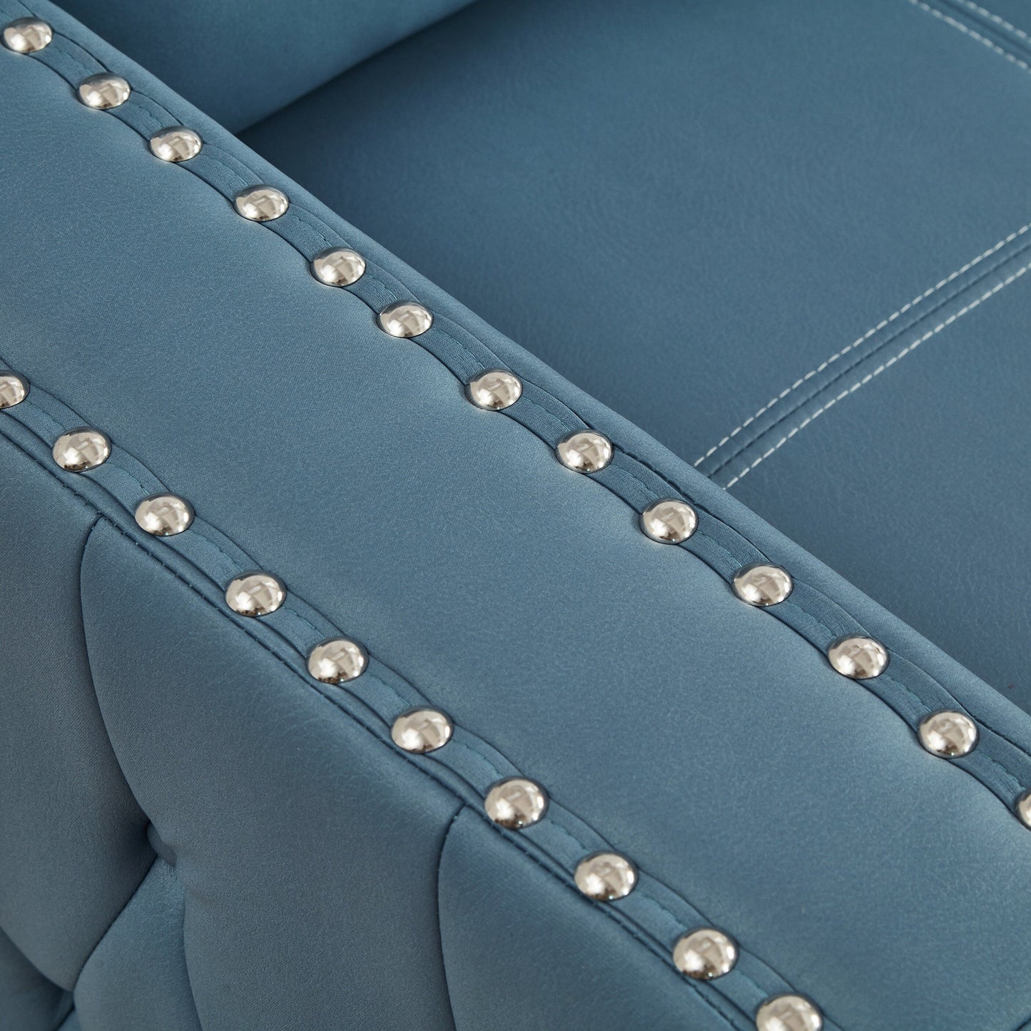 Divano letto trasformabile in microfibra da 88'' a 3 posti con chaise longue contenitore, letto estraibile e cuscino in spugna di alta qualità