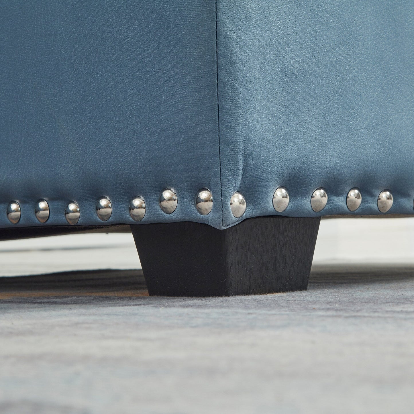 Divano letto trasformabile in microfibra da 88'' a 3 posti con chaise longue contenitore, letto estraibile e cuscino in spugna di alta qualità