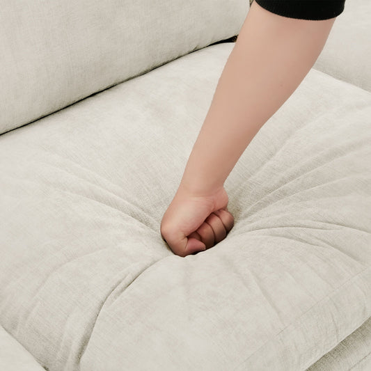 89 Divano imbottito a 3 posti, comodo divano oversize a forma di nuvola