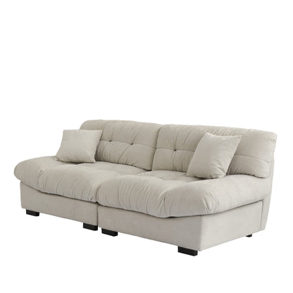 89 divani componibili Fluffy Cloud, divani moderni e minimalisti con due cuscini