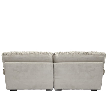 89 divani componibili Fluffy Cloud, divani moderni e minimalisti con due cuscini