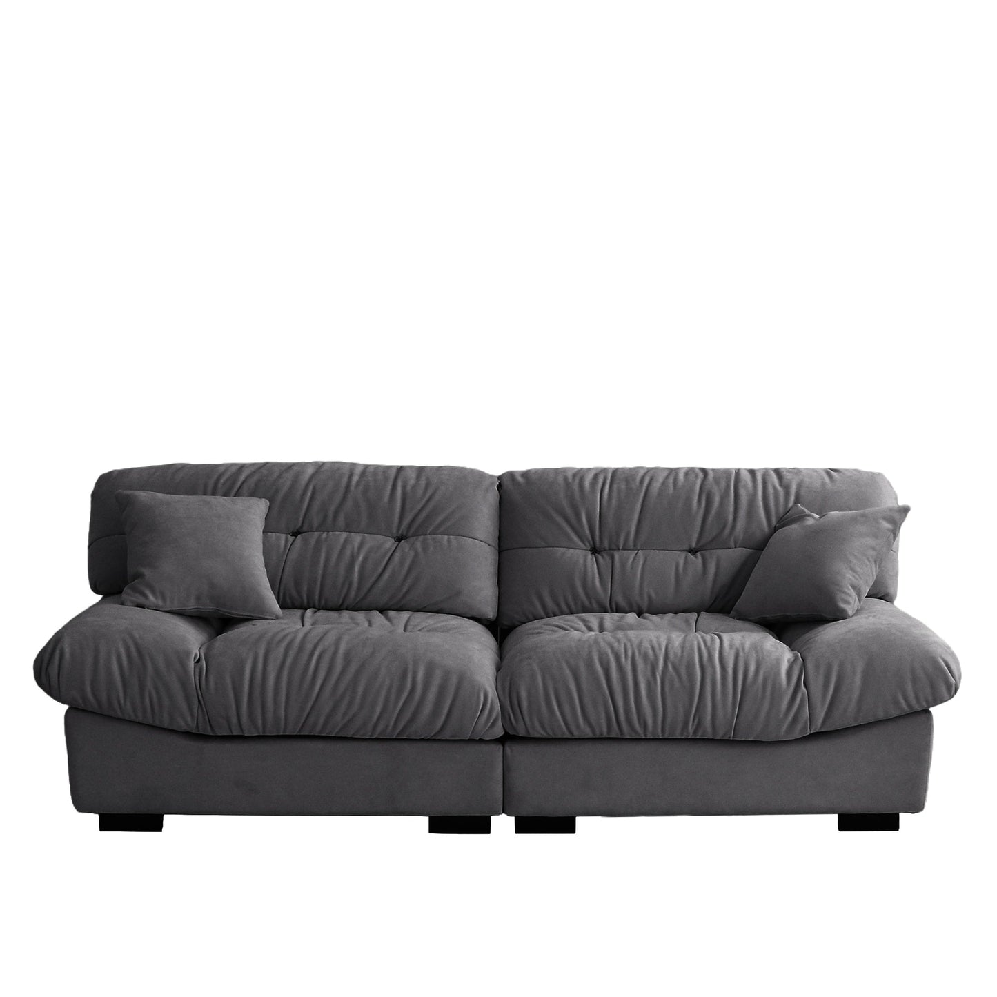 89 divani componibili Fluffy Cloud, divani moderni e minimalisti con due cuscini