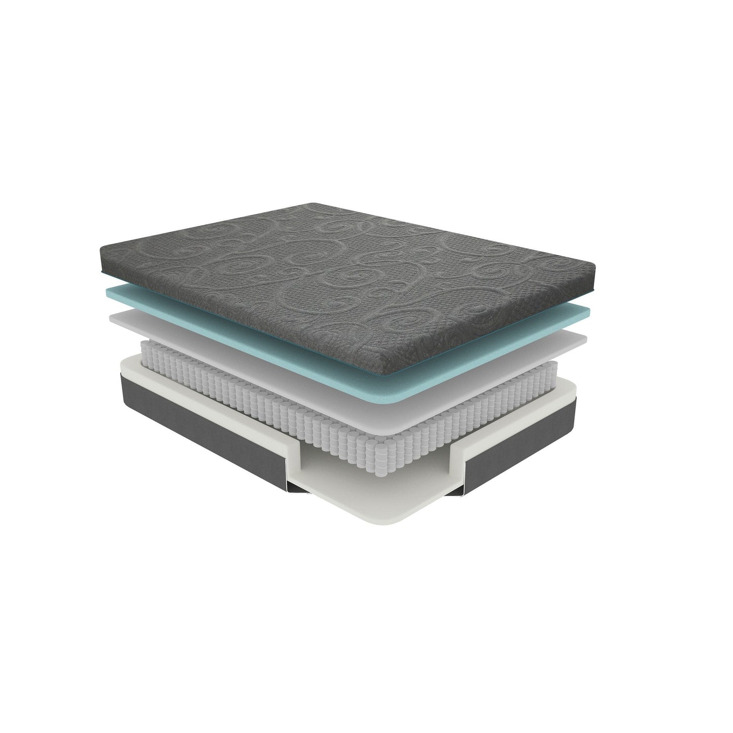 Materasso ibrido in memory foam con infusione di gel per 8 letti in una scatola