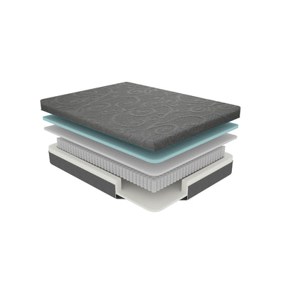 Materasso ibrido in memory foam con infusione di gel per 8 letti in una scatola