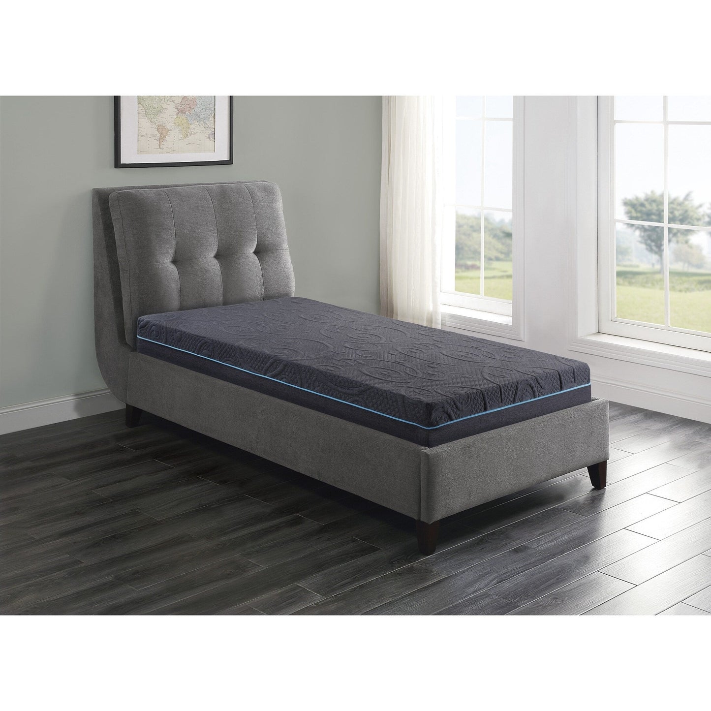 Materasso ibrido in memory foam con infusione di gel per 8 letti in una scatola