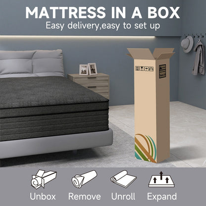 8 Materasso ibrido in memory foam medio con molle insacchettate