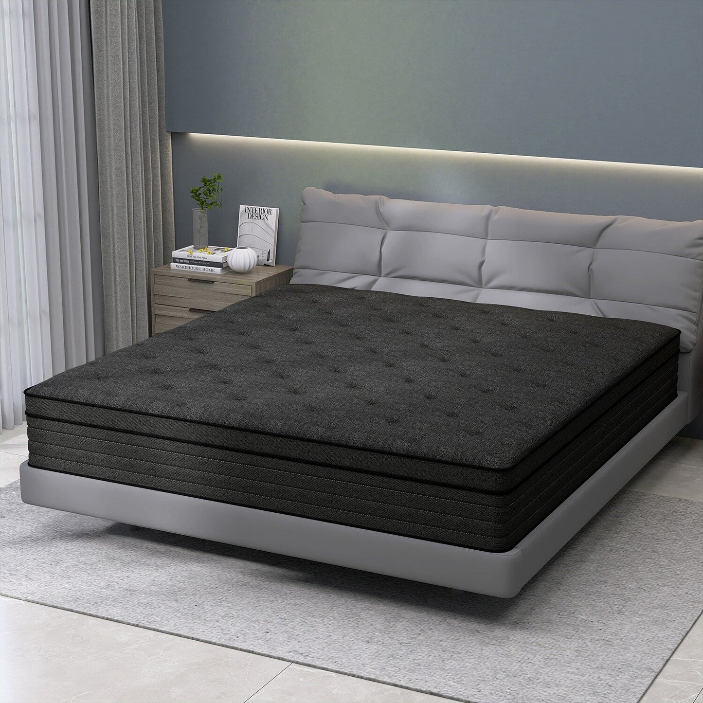 8 Materasso ibrido in memory foam medio con molle insacchettate