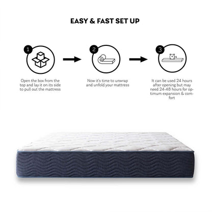 Materasso in memory foam ibrido da 9 pollici, misura media, king size