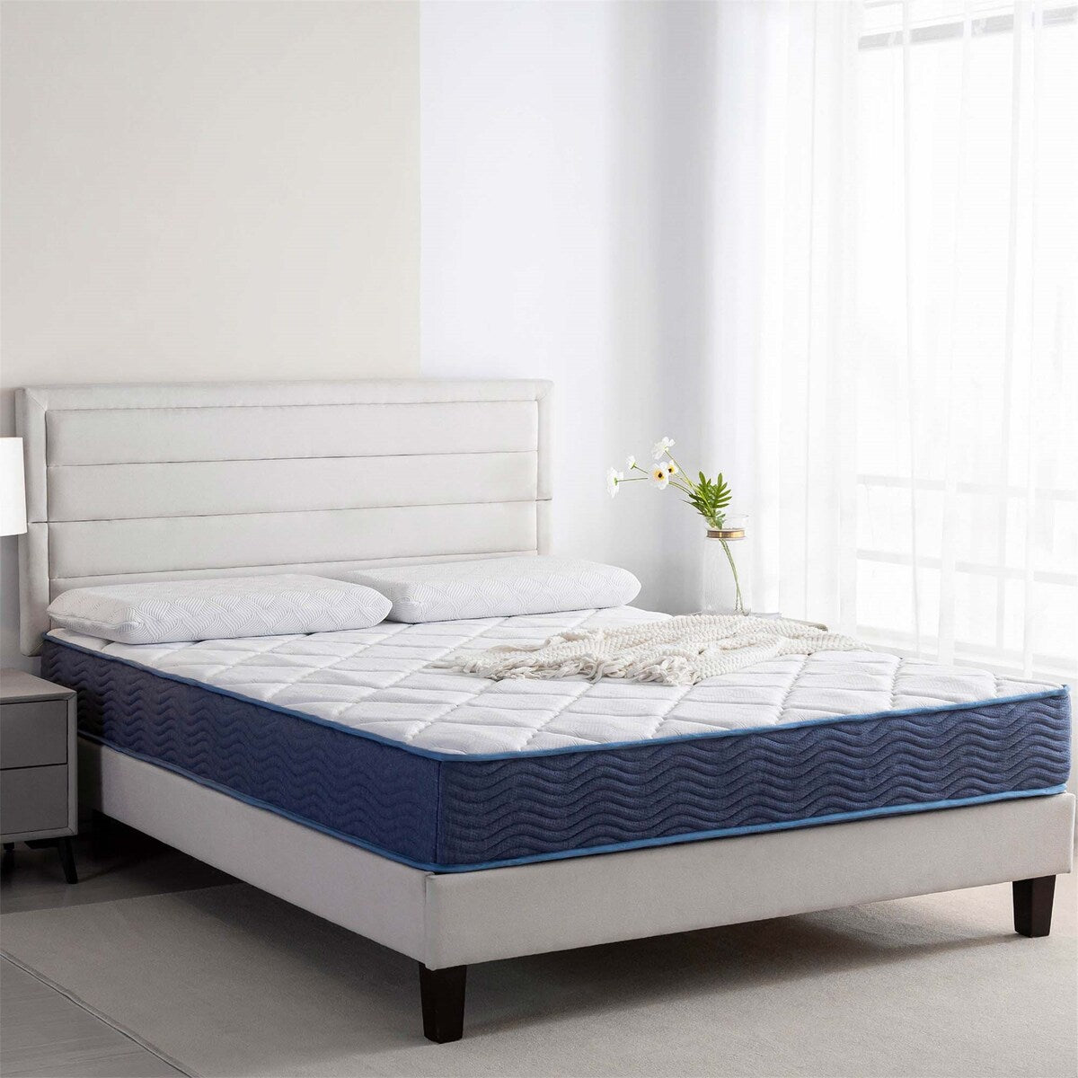 Materasso in memory foam ibrido da 9 pollici, misura media, king size