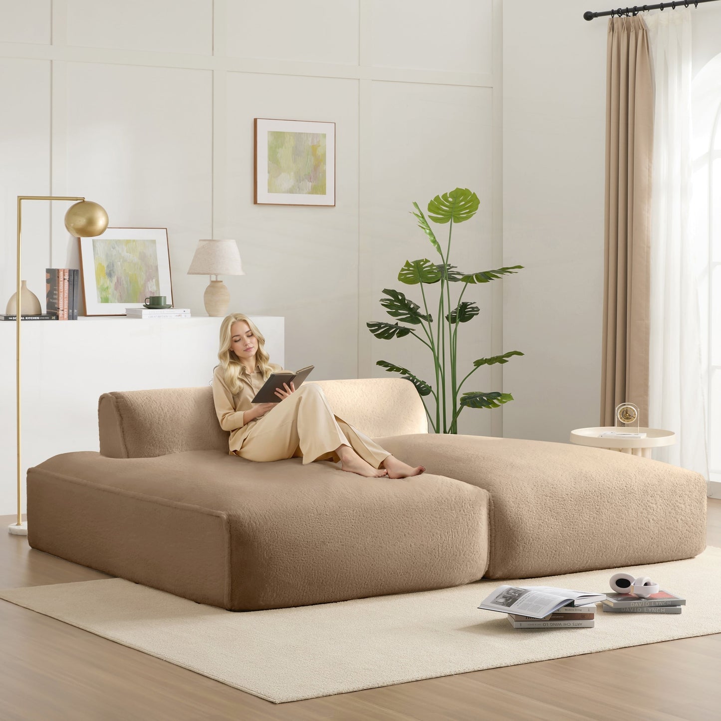 Divano componibile modulare oversize da 90 pollici