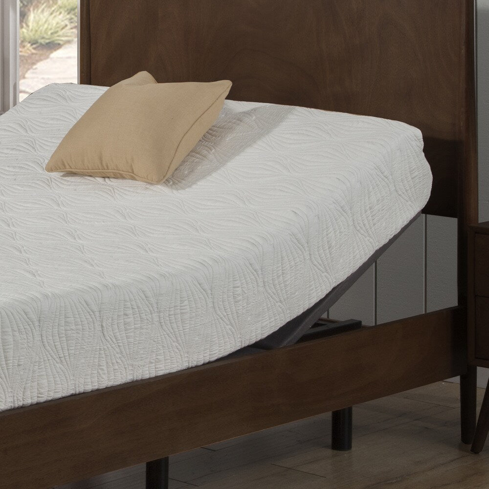 Materasso in memory foam gel da 10 pollici Queen-size AC Pacific e set base regolabile