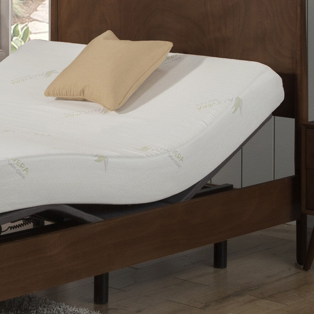 Materasso in memory foam AC Pacific Aloe Vera da 8 pollici e set letto regolabile