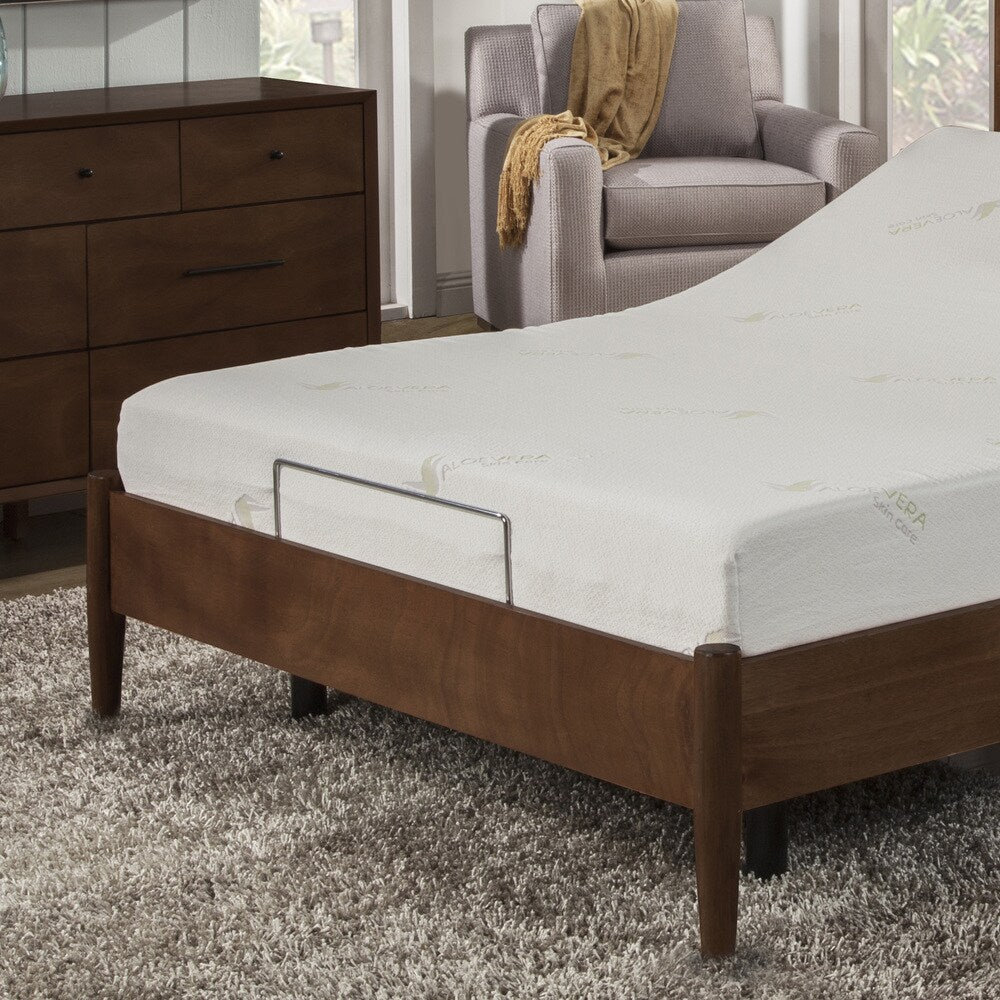 Materasso in memory foam AC Pacific Aloe Vera da 8 pollici e set base regolabile