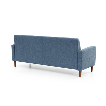 Divano moderno in lino trapuntato ADAIR con tasche sui braccioli di Crown Comfort