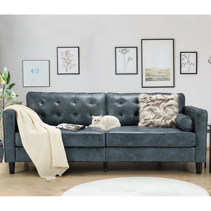 Divano moderno di metà secolo AECOJOY 84.2 con 2 cuscini di supporto