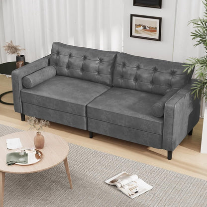 Divano moderno di metà secolo AECOJOY 84.2 con 2 cuscini di supporto