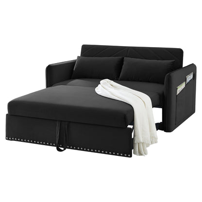 Divano letto trasformabile 3 in 1 Aukfa in velluto
