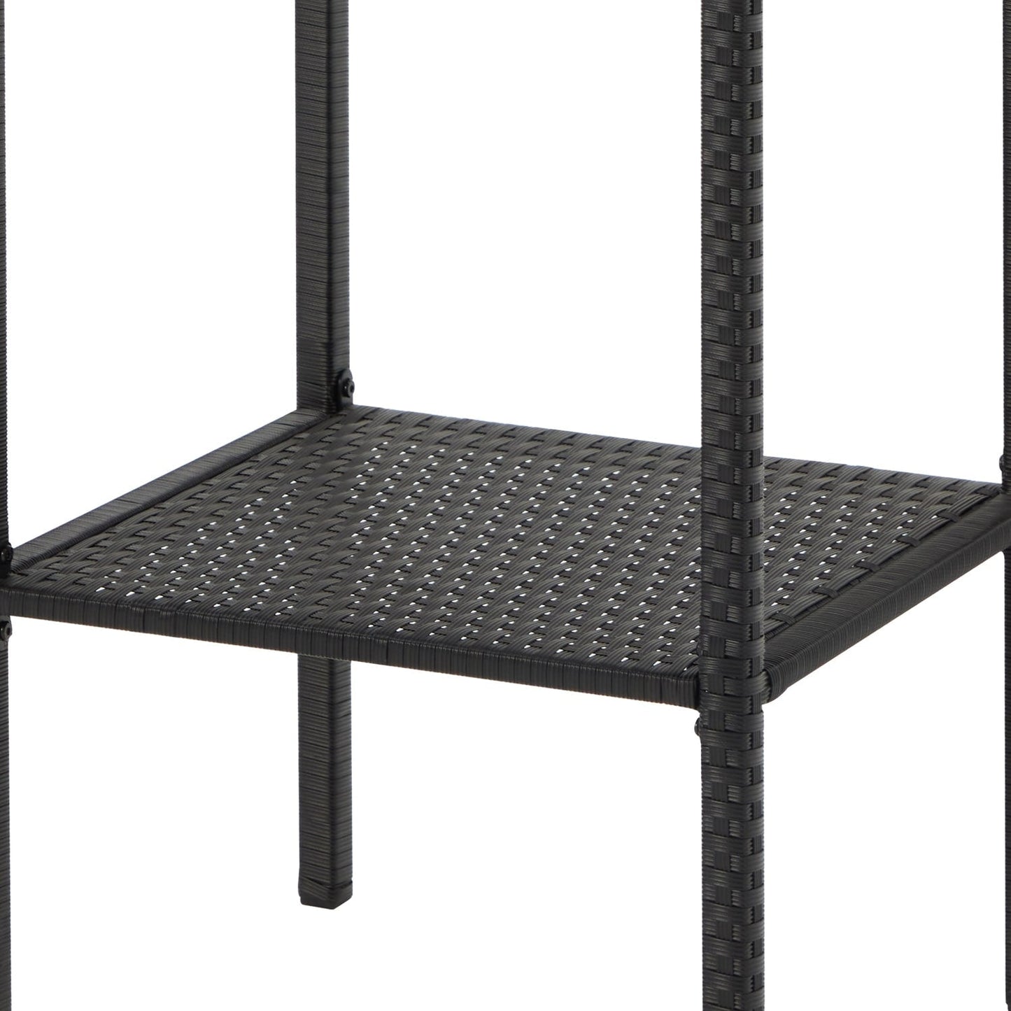 AVAWING Set da bar in vimini per patio da 3 pezzi con fodera per cuscino extra