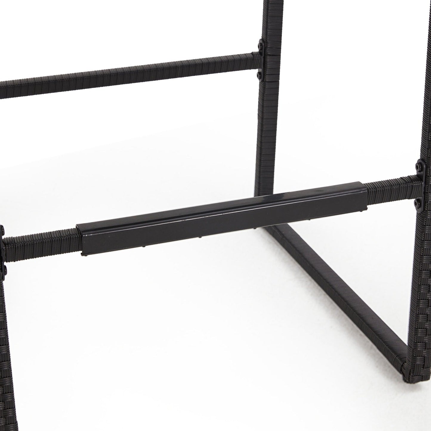 AVAWING Set da bar in vimini per patio da 3 pezzi con fodera per cuscino extra