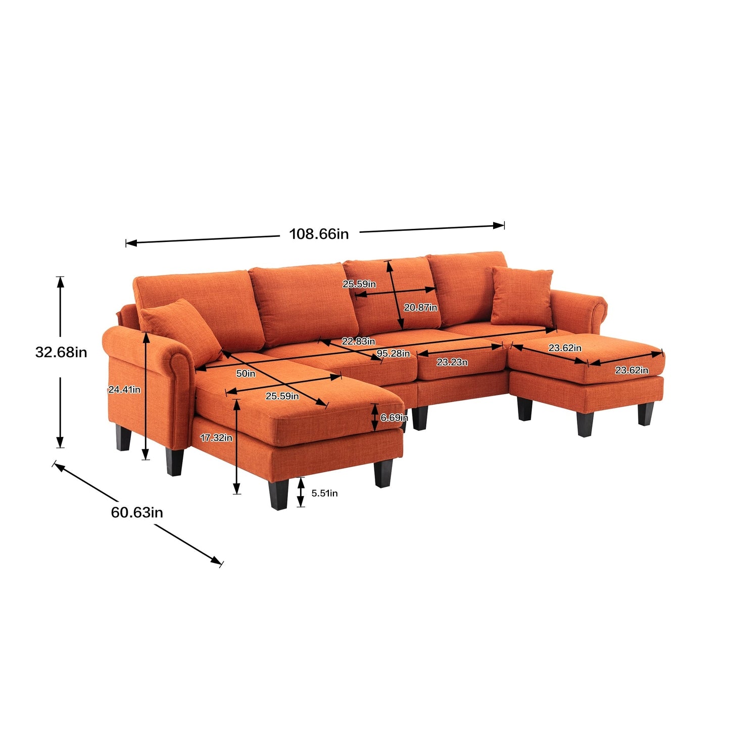 Divano decorativo / Divano componibile per soggiorno