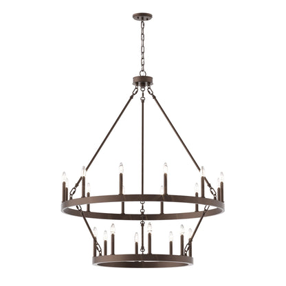 Lampadario Acroma da 20 luci moderno stile fattoria da 40 pollici a forma di ruota di carro con UL