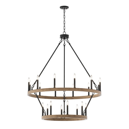 Lampadario Acroma da 20 luci moderno stile fattoria da 40 pollici a forma di ruota di carro con UL
