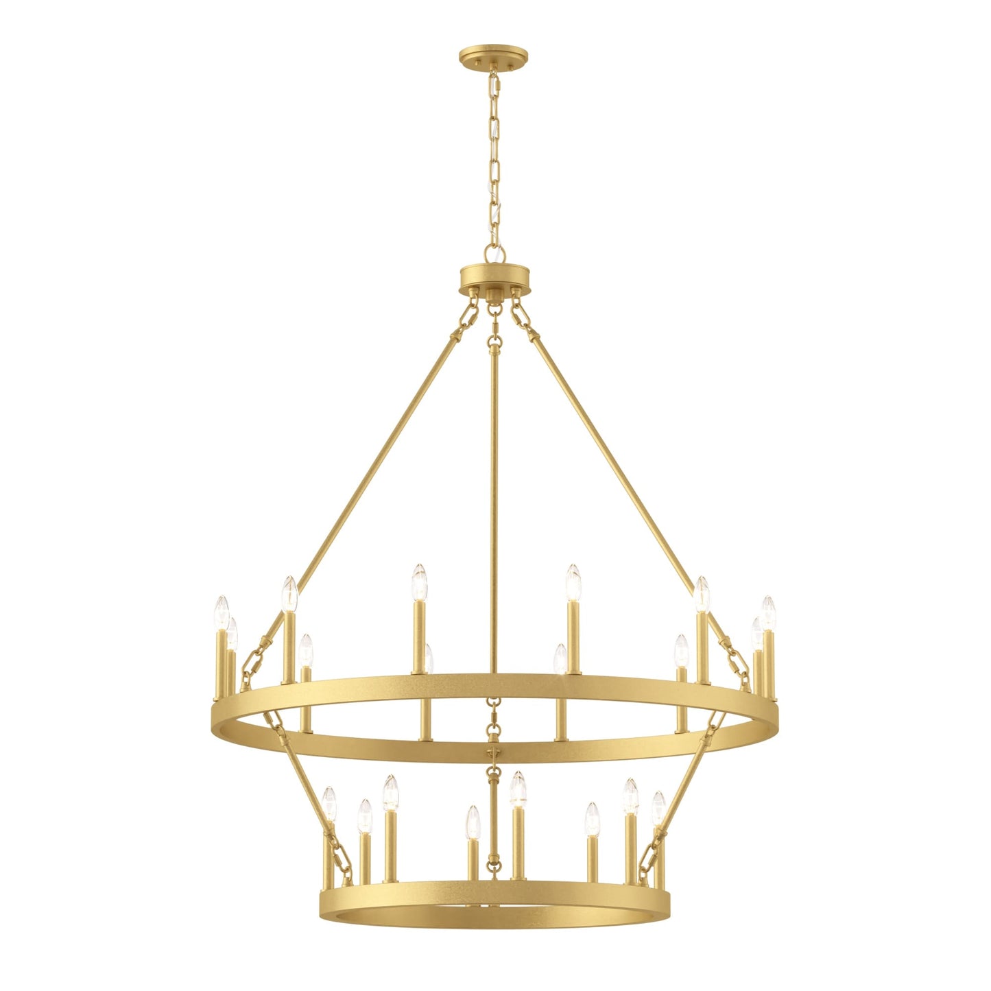 Lampadario Acroma da 20 luci moderno stile fattoria da 40 pollici a forma di ruota di carro con UL