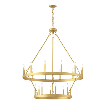 Lampadario Acroma da 20 luci moderno stile fattoria da 40 pollici a forma di ruota di carro con UL