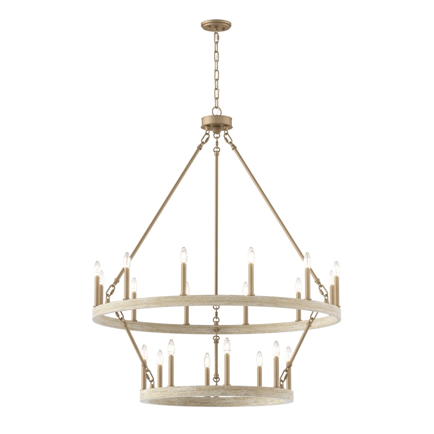 Lampadario Acroma da 20 luci moderno stile fattoria da 40 pollici a forma di ruota di carro con UL