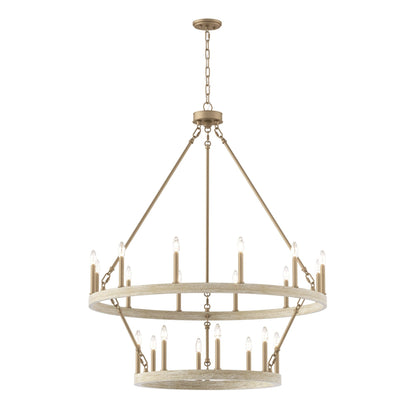 Lampadario Acroma da 20 luci moderno stile fattoria da 40 pollici a forma di ruota di carro con UL