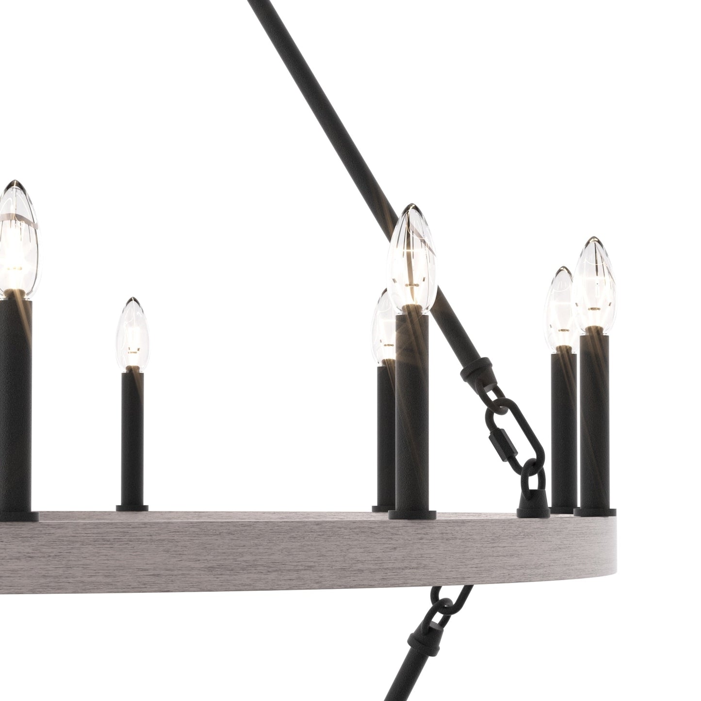 Lampadario Acroma da 20 luci moderno stile fattoria da 40 pollici a forma di ruota di carro con UL