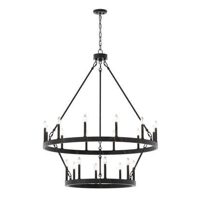 Lampadario Acroma da 20 luci moderno stile fattoria da 40 pollici a forma di ruota di carro con UL