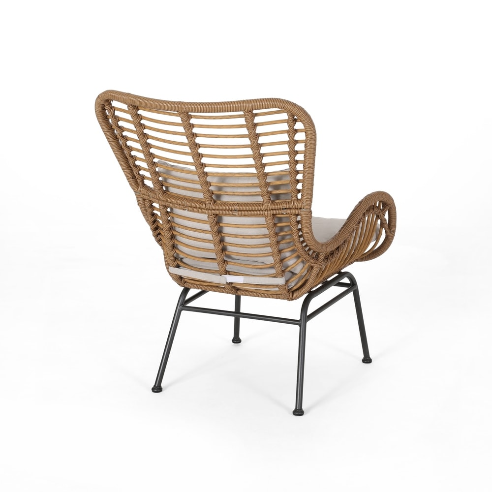 Set da esterno Acuna da 3 pezzi in vimini con cuscini di Christopher Knight Home