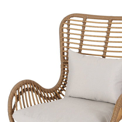 Set da esterno Acuna da 3 pezzi in vimini con cuscini di Christopher Knight Home