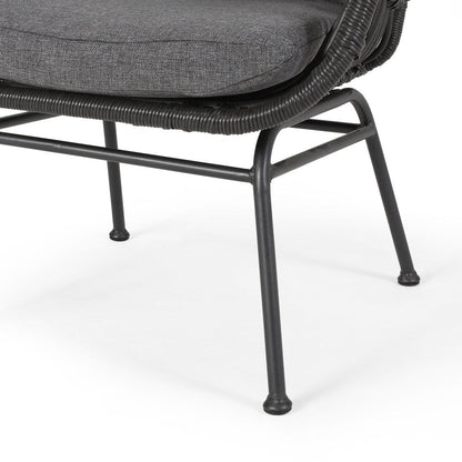 Set da esterno Acuna da 3 pezzi in vimini con cuscini di Christopher Knight Home