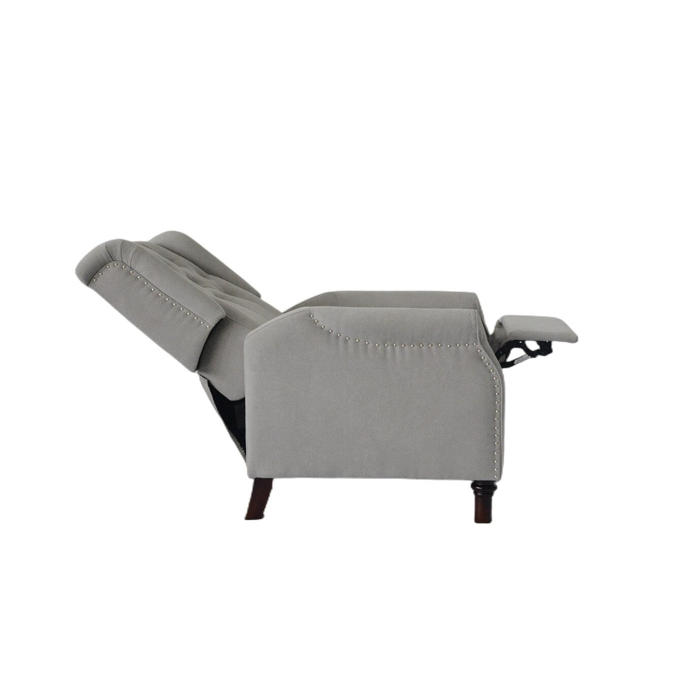 Poltrona reclinabile regolabile in pelle PU con schienale a spinta, cuscino morbido e design ergonomico