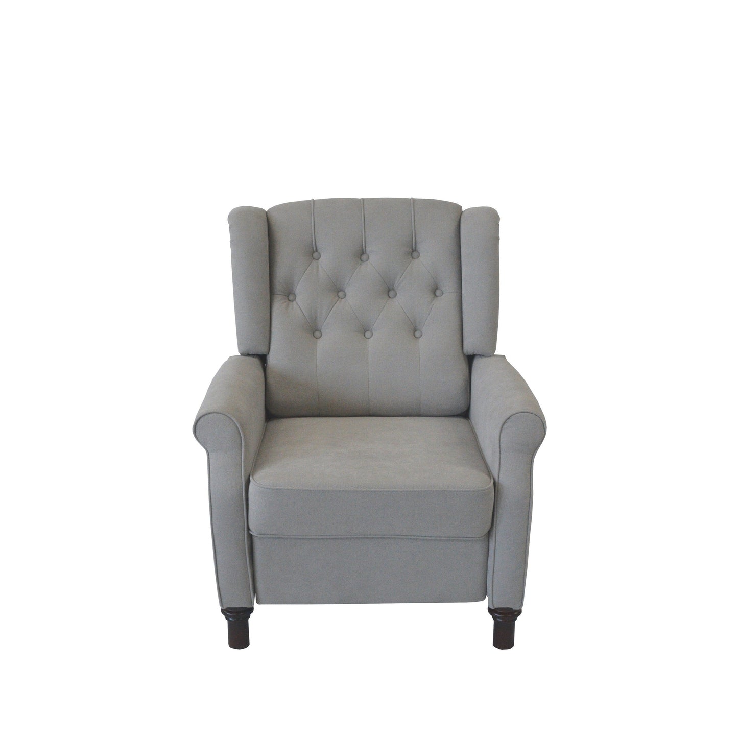Poltrona reclinabile regolabile in pelle PU con schienale a spinta, cuscino morbido e design ergonomico