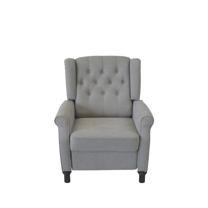 Poltrona reclinabile regolabile in pelle PU con schienale a spinta, cuscino morbido e design ergonomico