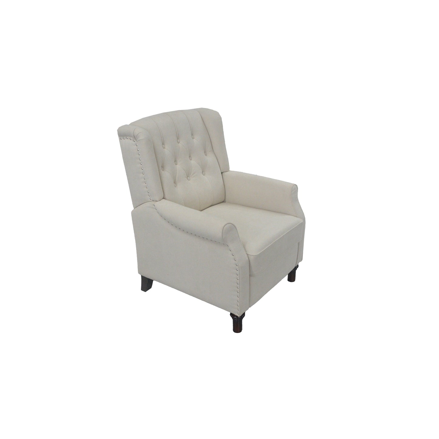 Poltrona reclinabile regolabile in pelle PU con schienale a spinta, cuscino morbido e design ergonomico