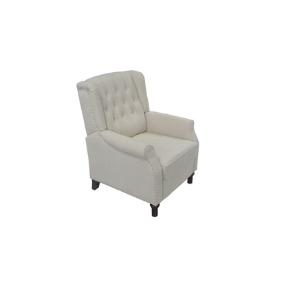 Poltrona reclinabile regolabile in pelle PU con schienale a spinta, cuscino morbido e design ergonomico