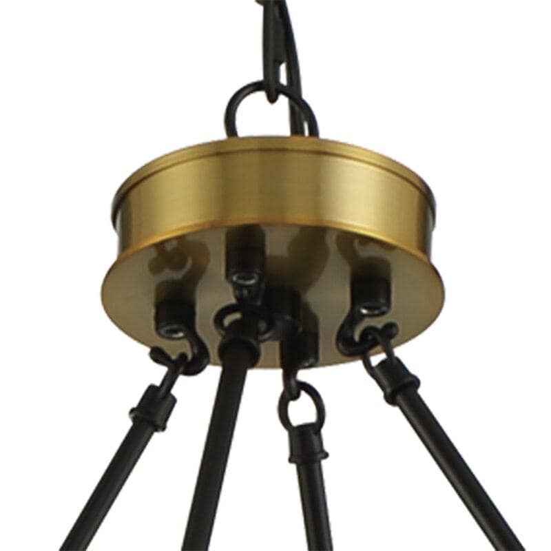 Lampadario a ruota di carro Acroma Farmhouse da 12 luci, 40 pollici, con UL - 40'' P x 138'' H