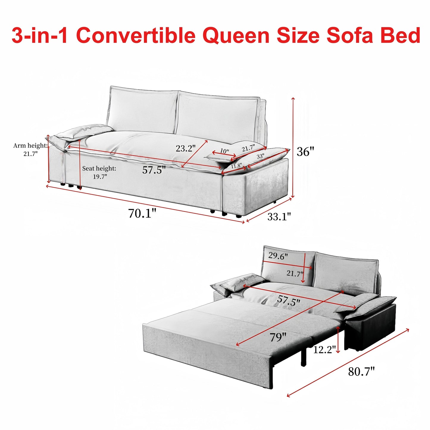 Divano letto convertibile conveniente: mobili salvaspazio per piccoli spazi